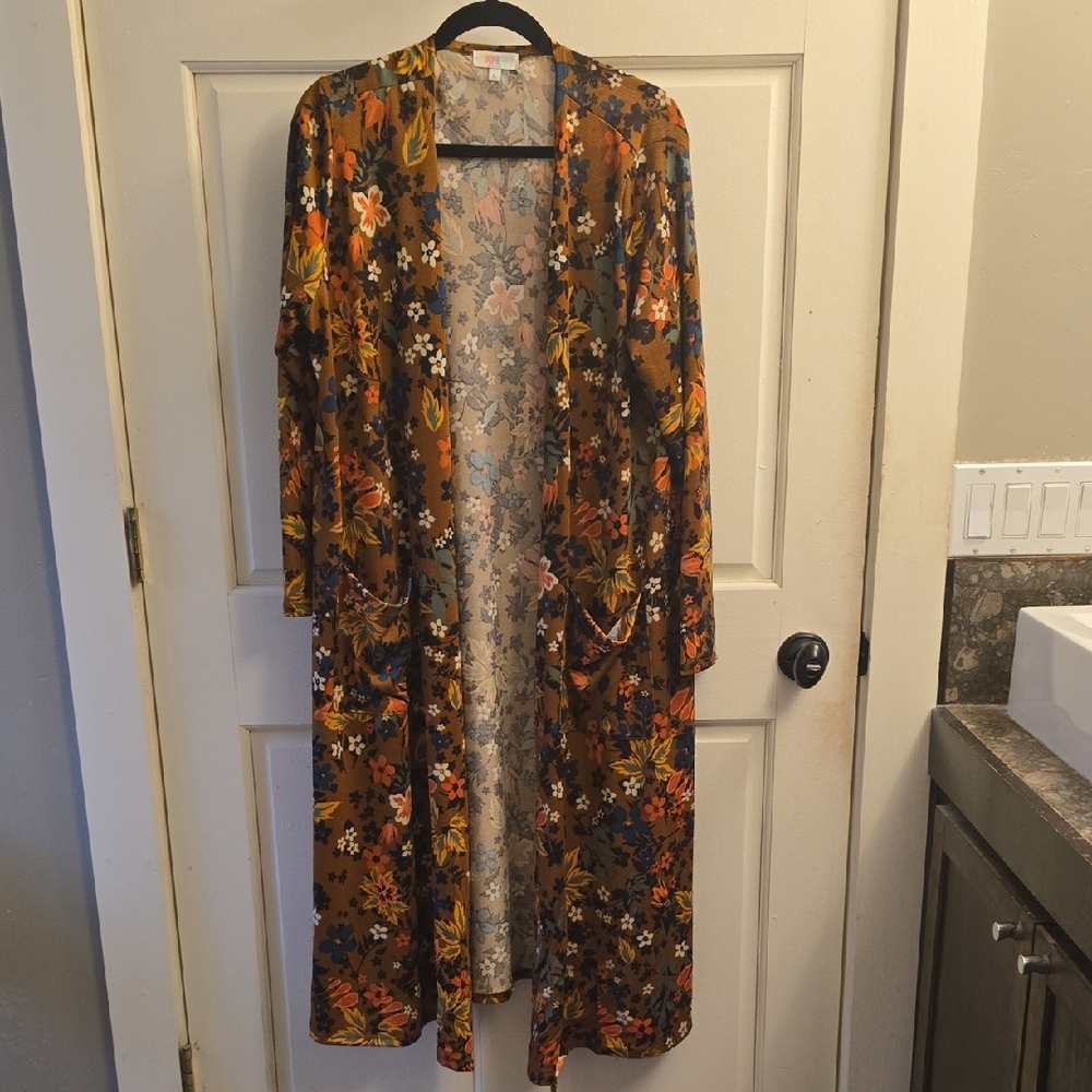 LuLaRoe Multicolor Floral Duster Cardigan